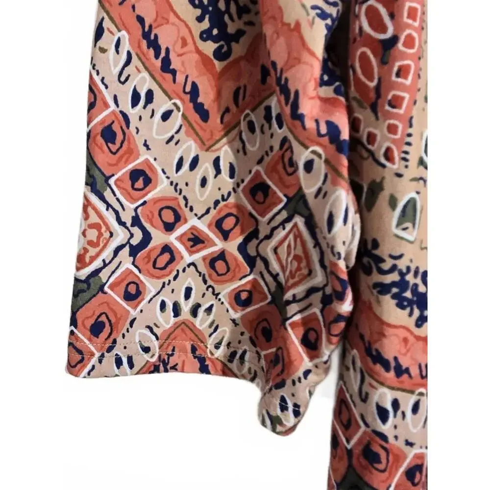 Lomon Women's Long Sleeve Geometric Pattern Top Size 2XL - Picture 3 of 6